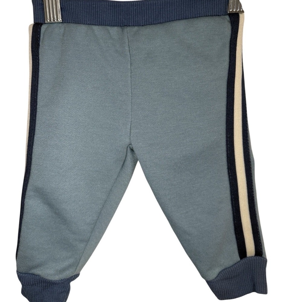 Tahari Baby Blue Track Pants Joggers Side Stripe‎ 6-9 Months - Picture 4 of 6